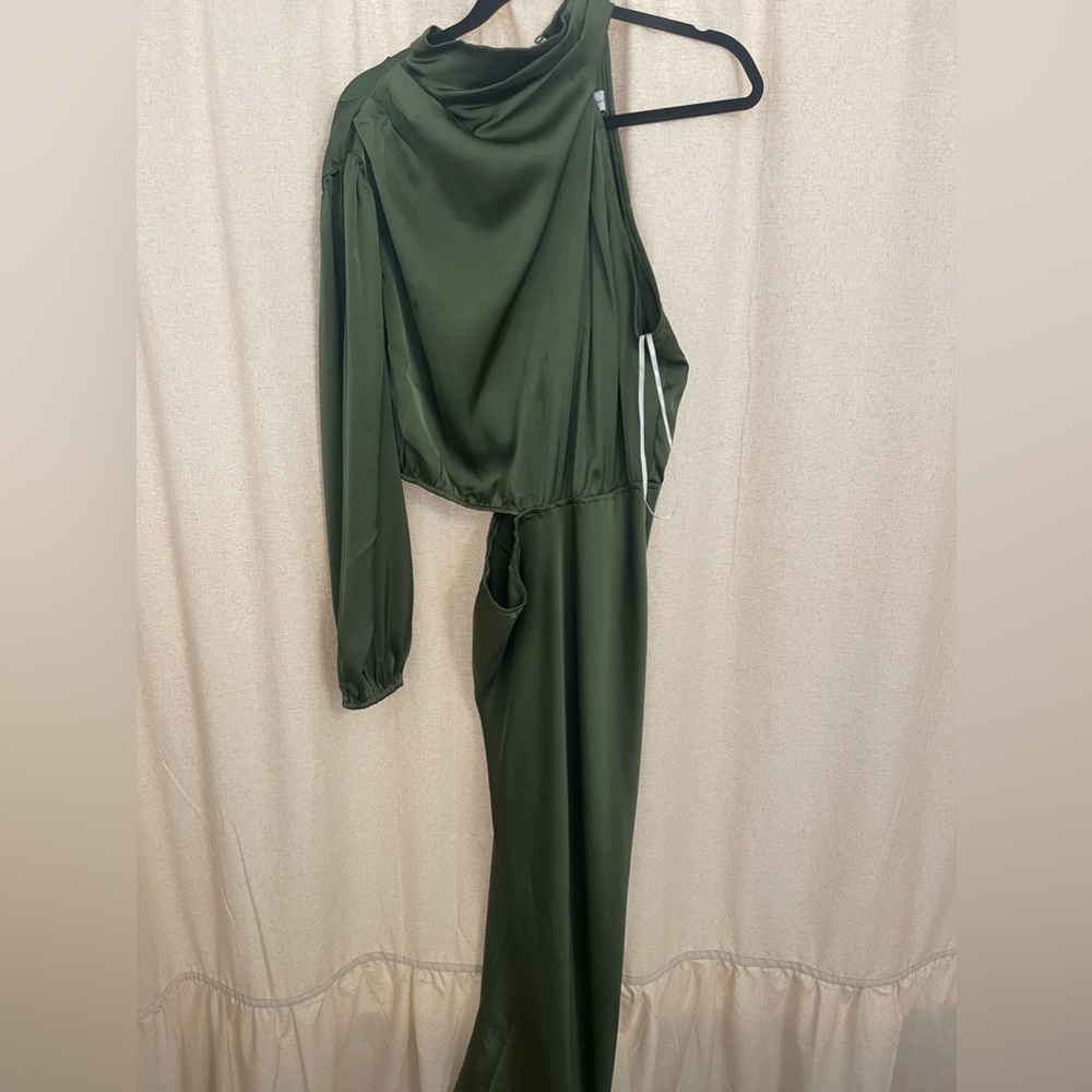 Petal and pup Amelie one shoulder maxi dress